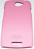 Твърд гръб SGP за HTC One S розов